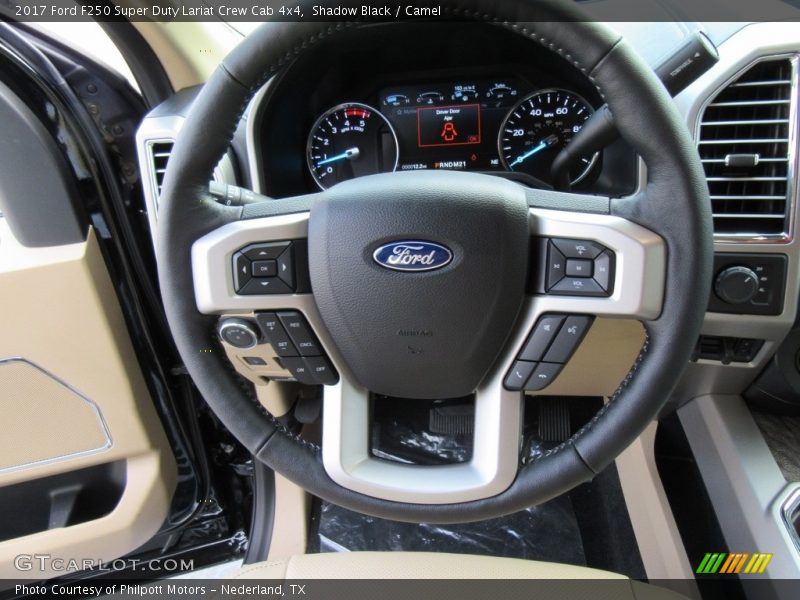 Shadow Black / Camel 2017 Ford F250 Super Duty Lariat Crew Cab 4x4