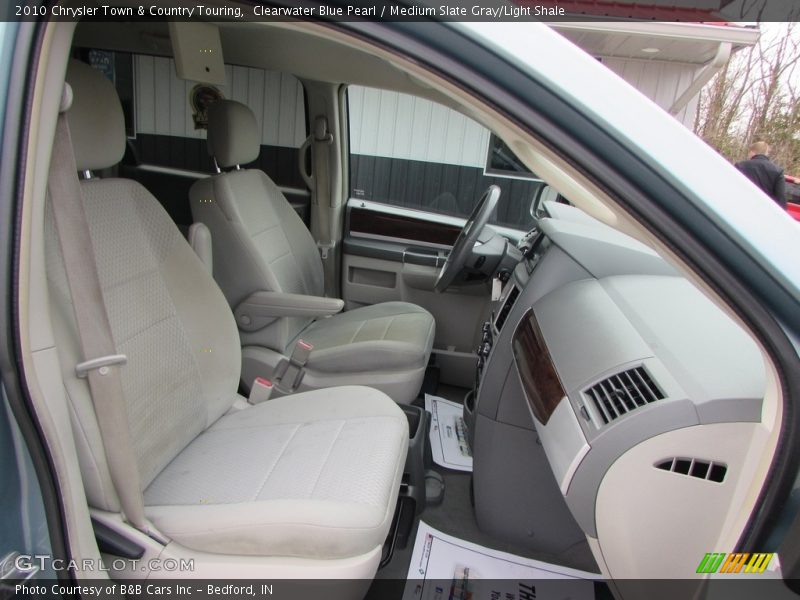Clearwater Blue Pearl / Medium Slate Gray/Light Shale 2010 Chrysler Town & Country Touring