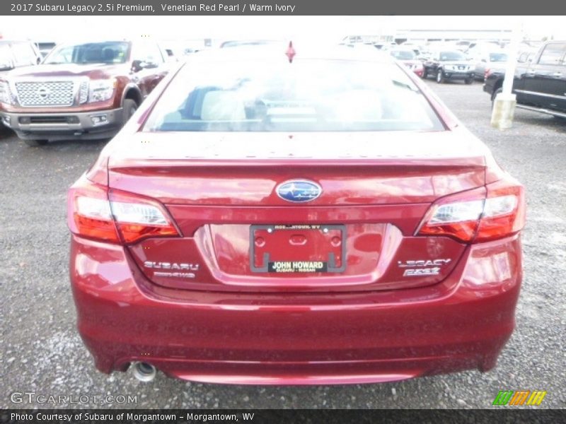 Venetian Red Pearl / Warm Ivory 2017 Subaru Legacy 2.5i Premium