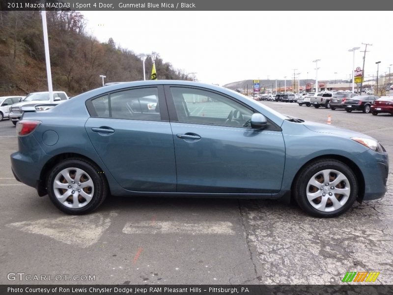 Gunmetal Blue Mica / Black 2011 Mazda MAZDA3 i Sport 4 Door