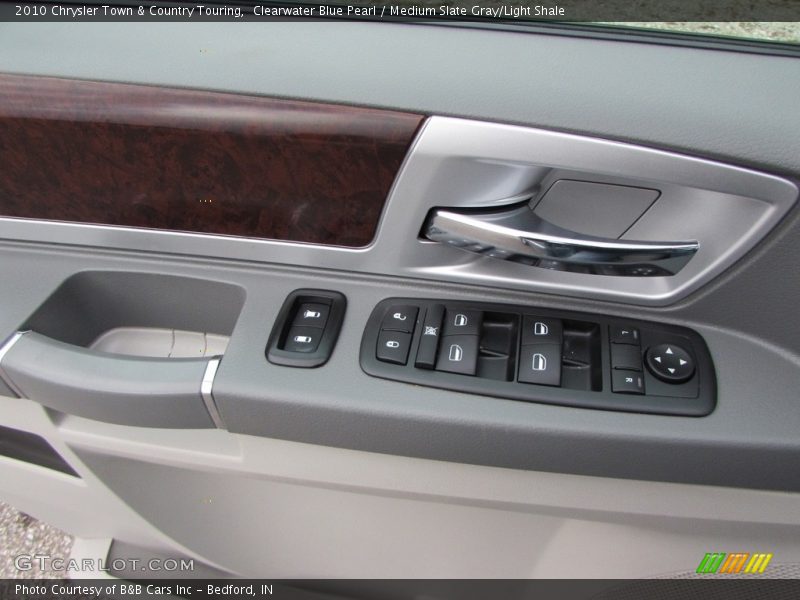 Clearwater Blue Pearl / Medium Slate Gray/Light Shale 2010 Chrysler Town & Country Touring