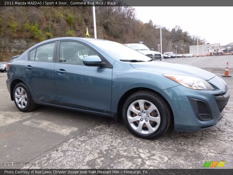 Gunmetal Blue Mica / Black 2011 Mazda MAZDA3 i Sport 4 Door