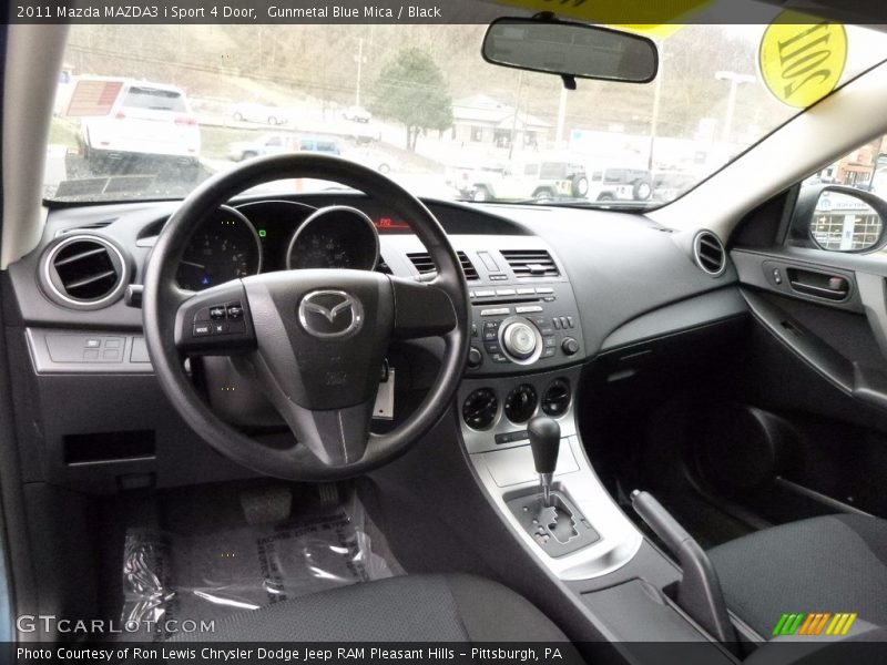 Gunmetal Blue Mica / Black 2011 Mazda MAZDA3 i Sport 4 Door