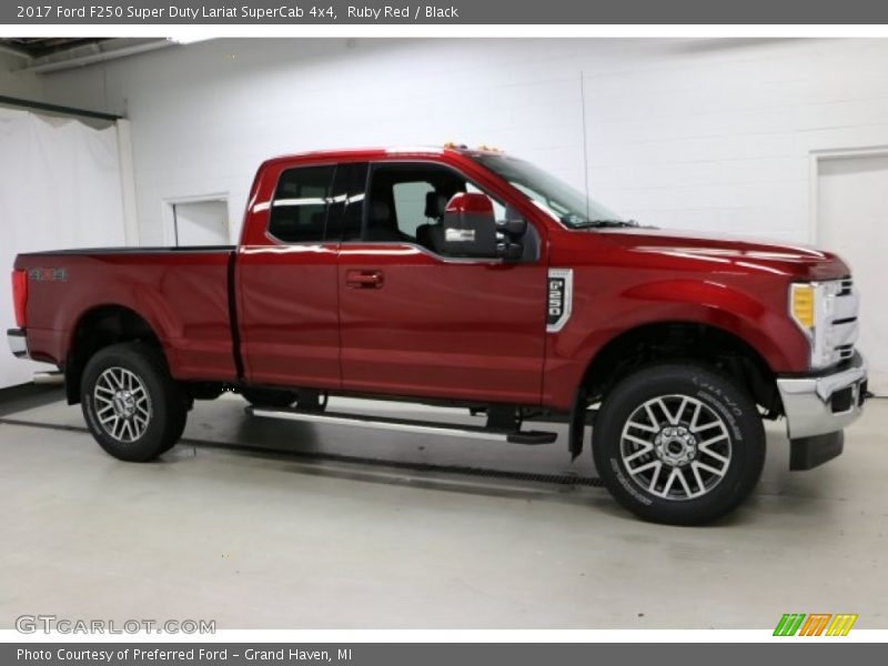 Ruby Red / Black 2017 Ford F250 Super Duty Lariat SuperCab 4x4
