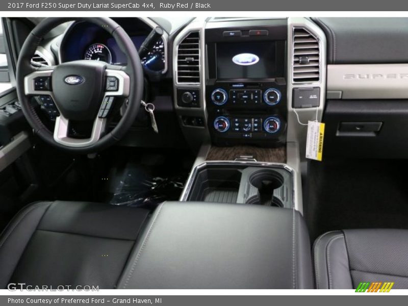 Ruby Red / Black 2017 Ford F250 Super Duty Lariat SuperCab 4x4