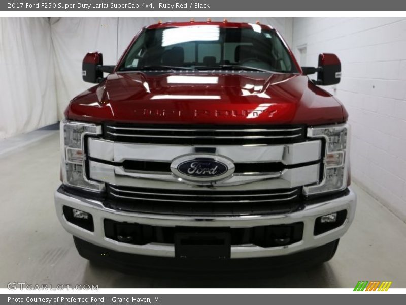 Ruby Red / Black 2017 Ford F250 Super Duty Lariat SuperCab 4x4