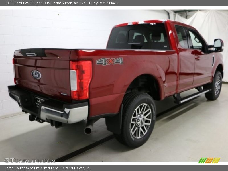 Ruby Red / Black 2017 Ford F250 Super Duty Lariat SuperCab 4x4