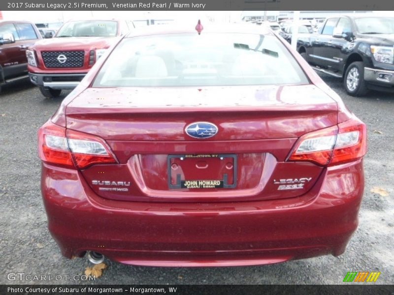 Venetian Red Pearl / Warm Ivory 2017 Subaru Legacy 2.5i Premium
