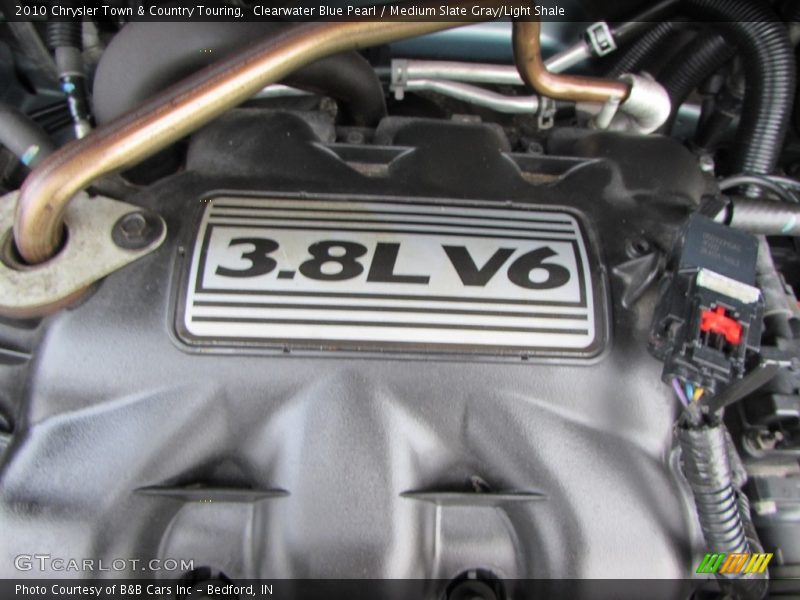 Clearwater Blue Pearl / Medium Slate Gray/Light Shale 2010 Chrysler Town & Country Touring
