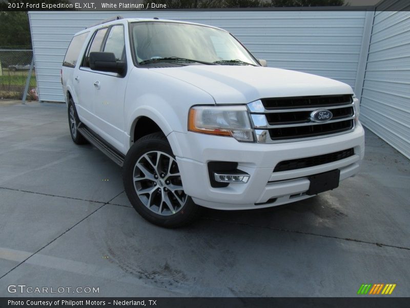 White Platinum / Dune 2017 Ford Expedition EL XLT