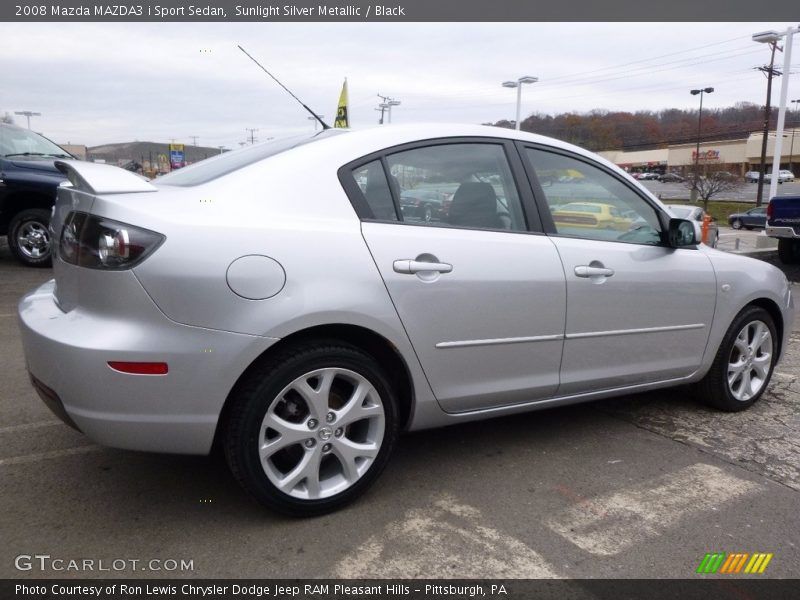 Sunlight Silver Metallic / Black 2008 Mazda MAZDA3 i Sport Sedan