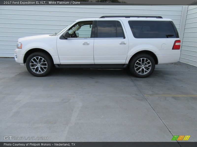 White Platinum / Dune 2017 Ford Expedition EL XLT