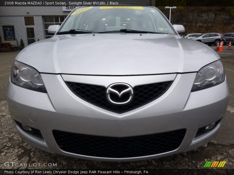 Sunlight Silver Metallic / Black 2008 Mazda MAZDA3 i Sport Sedan