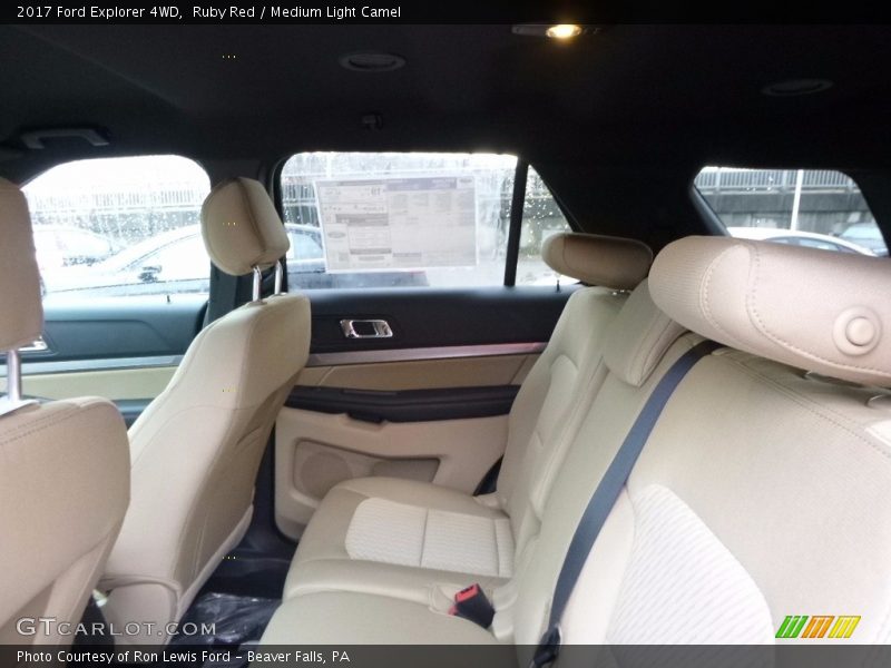 Ruby Red / Medium Light Camel 2017 Ford Explorer 4WD