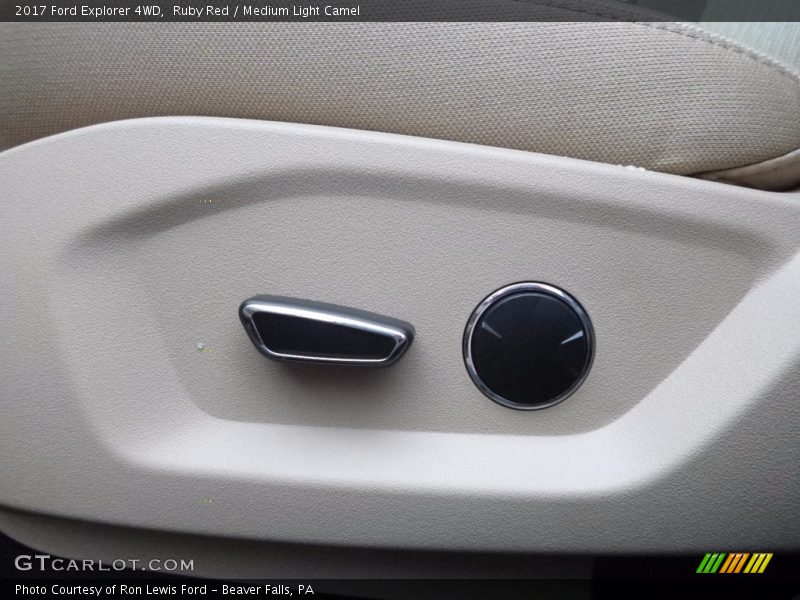 Ruby Red / Medium Light Camel 2017 Ford Explorer 4WD