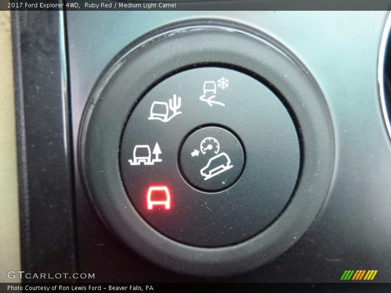 Ruby Red / Medium Light Camel 2017 Ford Explorer 4WD
