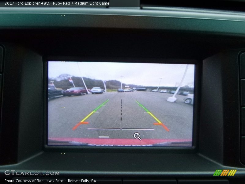 Ruby Red / Medium Light Camel 2017 Ford Explorer 4WD