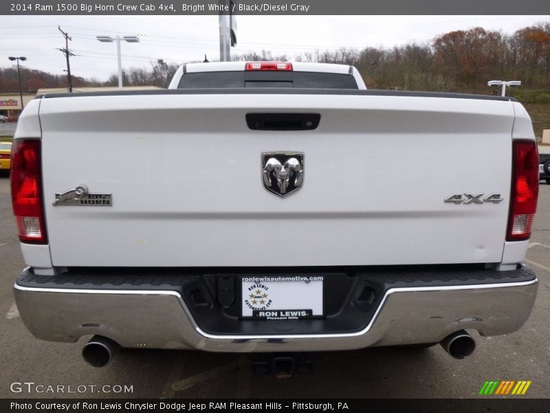 Bright White / Black/Diesel Gray 2014 Ram 1500 Big Horn Crew Cab 4x4