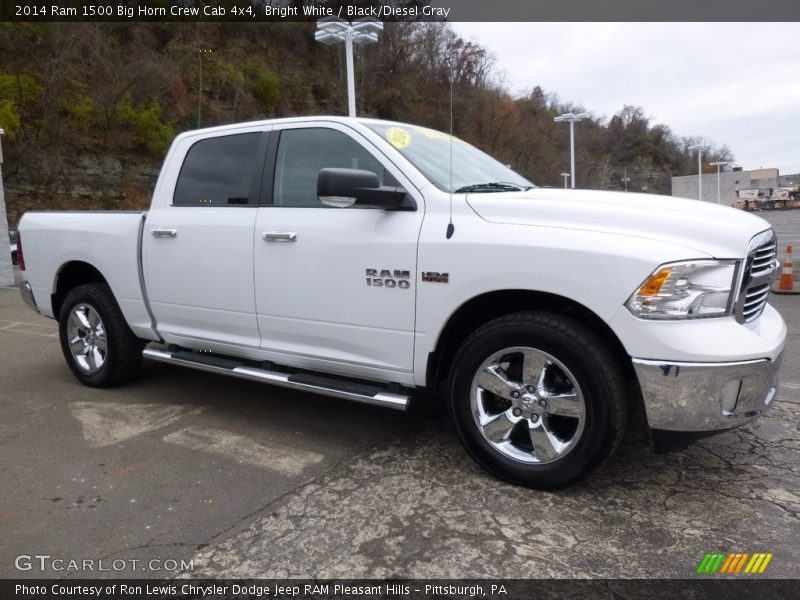 Bright White / Black/Diesel Gray 2014 Ram 1500 Big Horn Crew Cab 4x4