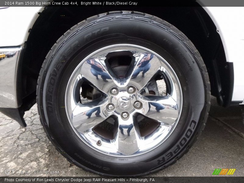 Bright White / Black/Diesel Gray 2014 Ram 1500 Big Horn Crew Cab 4x4