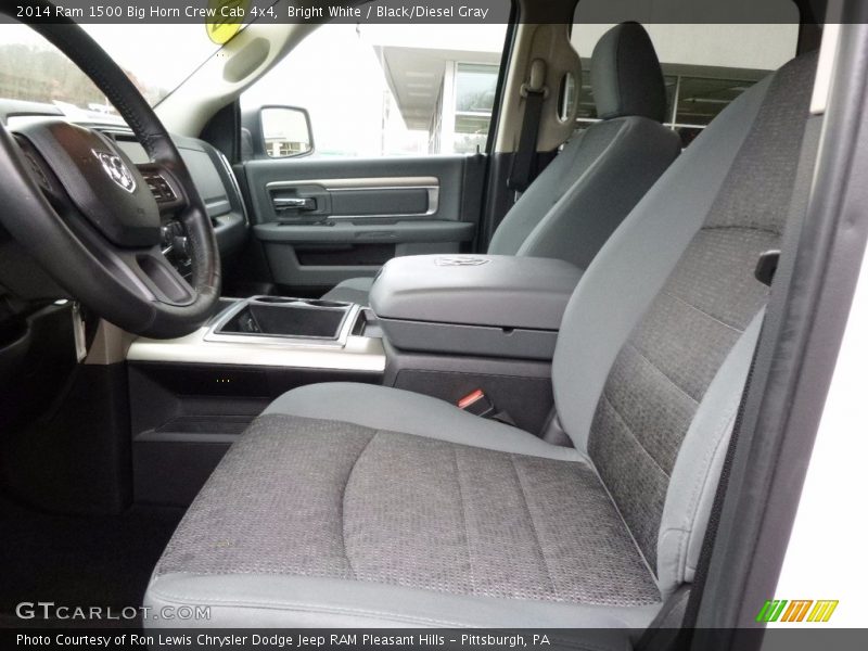 Bright White / Black/Diesel Gray 2014 Ram 1500 Big Horn Crew Cab 4x4