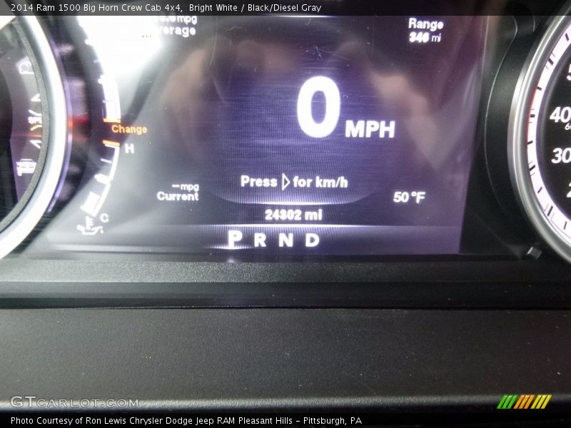 Bright White / Black/Diesel Gray 2014 Ram 1500 Big Horn Crew Cab 4x4