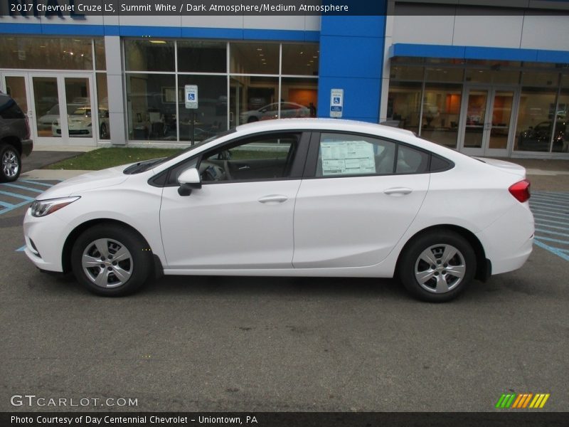 Summit White / Dark Atmosphere/Medium Atmosphere 2017 Chevrolet Cruze LS