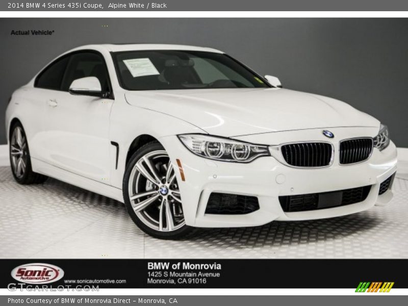 Alpine White / Black 2014 BMW 4 Series 435i Coupe