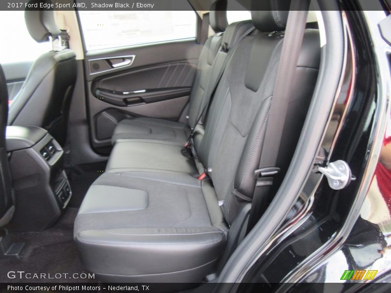 Rear Seat of 2017 Edge Sport AWD