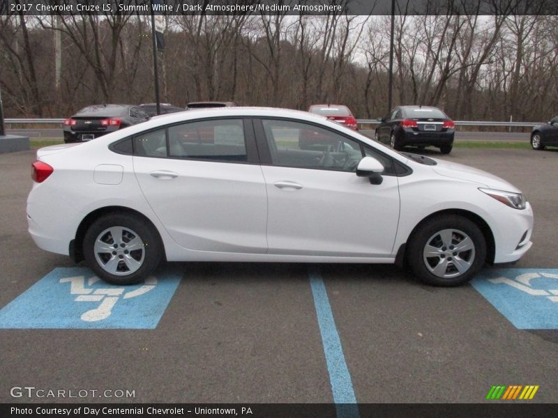 Summit White / Dark Atmosphere/Medium Atmosphere 2017 Chevrolet Cruze LS