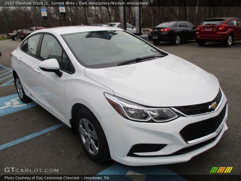 Summit White / Dark Atmosphere/Medium Atmosphere 2017 Chevrolet Cruze LS