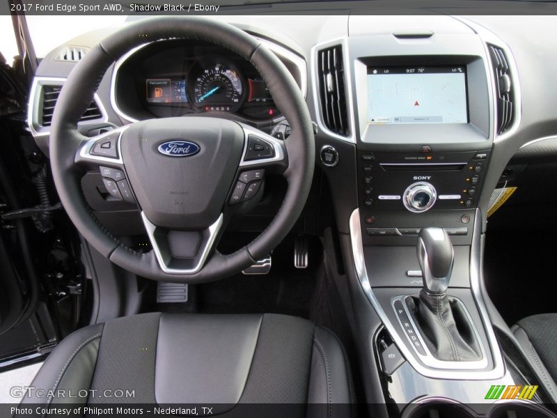 Dashboard of 2017 Edge Sport AWD