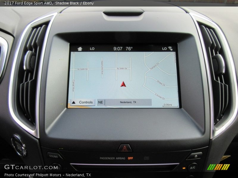 Navigation of 2017 Edge Sport AWD