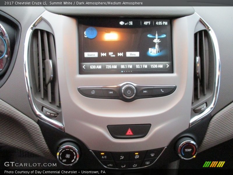 Summit White / Dark Atmosphere/Medium Atmosphere 2017 Chevrolet Cruze LS