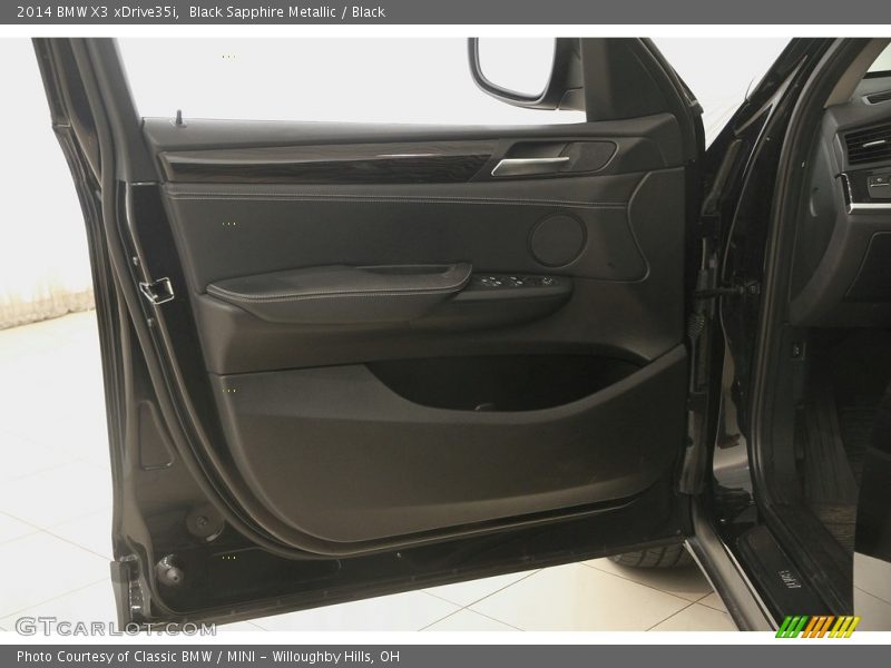 Black Sapphire Metallic / Black 2014 BMW X3 xDrive35i