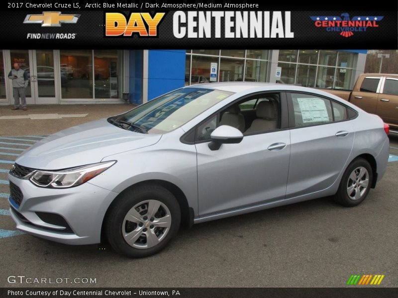 Arctic Blue Metallic / Dark Atmosphere/Medium Atmosphere 2017 Chevrolet Cruze LS