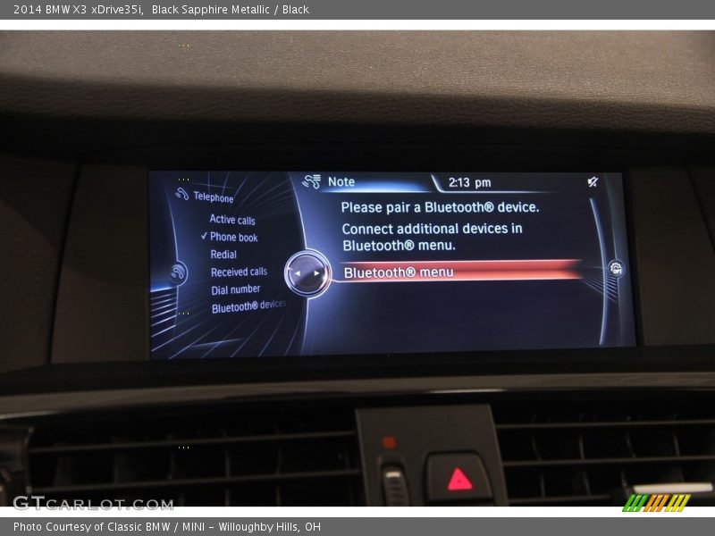 Black Sapphire Metallic / Black 2014 BMW X3 xDrive35i