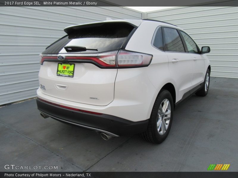 White Platinum Metallic / Ebony 2017 Ford Edge SEL