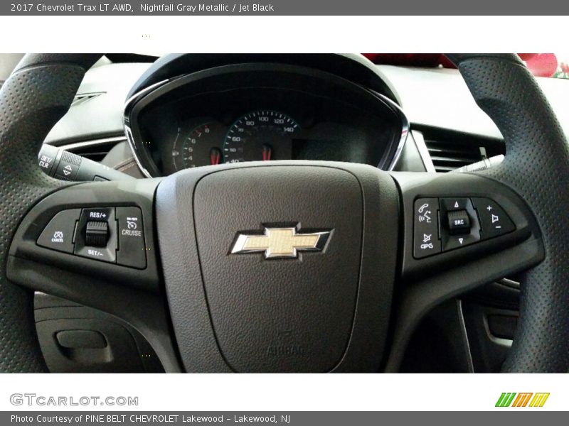 Nightfall Gray Metallic / Jet Black 2017 Chevrolet Trax LT AWD