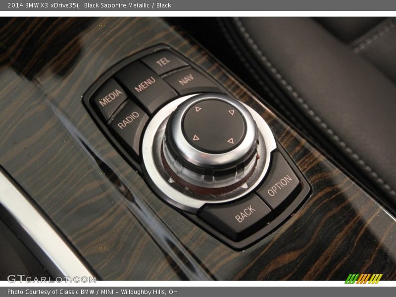 Black Sapphire Metallic / Black 2014 BMW X3 xDrive35i