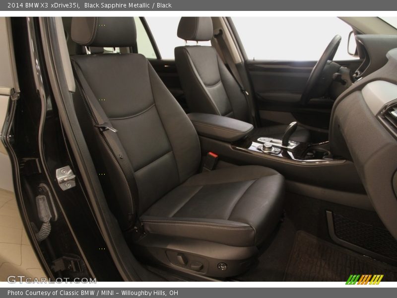 Black Sapphire Metallic / Black 2014 BMW X3 xDrive35i