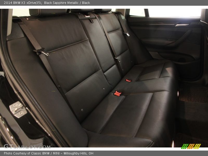 Black Sapphire Metallic / Black 2014 BMW X3 xDrive35i