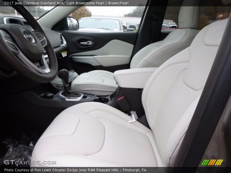 Front Seat of 2017 Cherokee Overland 4x4