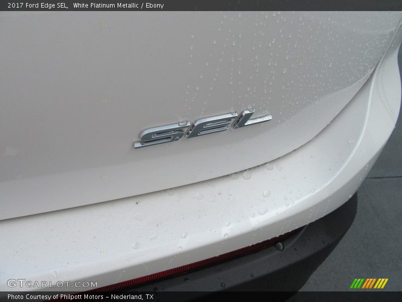 White Platinum Metallic / Ebony 2017 Ford Edge SEL