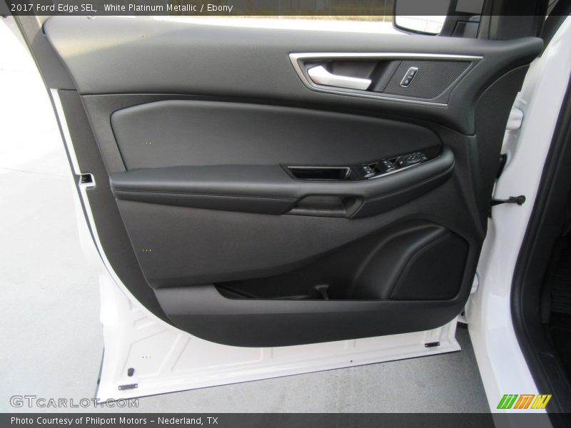 White Platinum Metallic / Ebony 2017 Ford Edge SEL