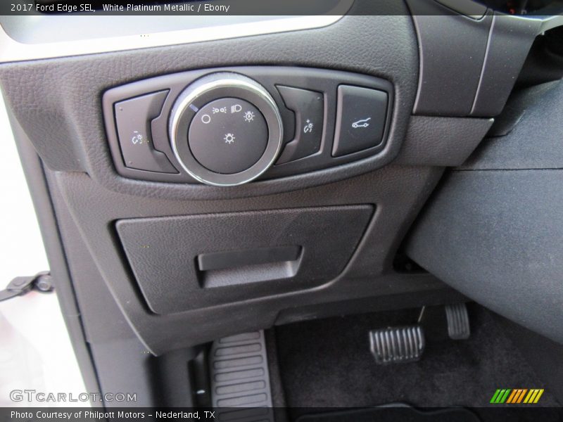 White Platinum Metallic / Ebony 2017 Ford Edge SEL