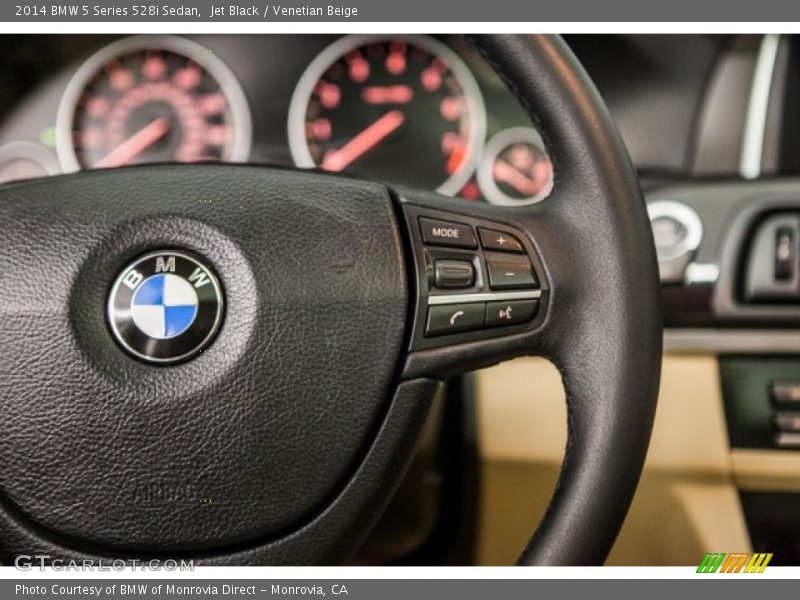 Jet Black / Venetian Beige 2014 BMW 5 Series 528i Sedan