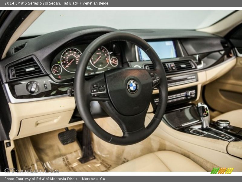 Jet Black / Venetian Beige 2014 BMW 5 Series 528i Sedan