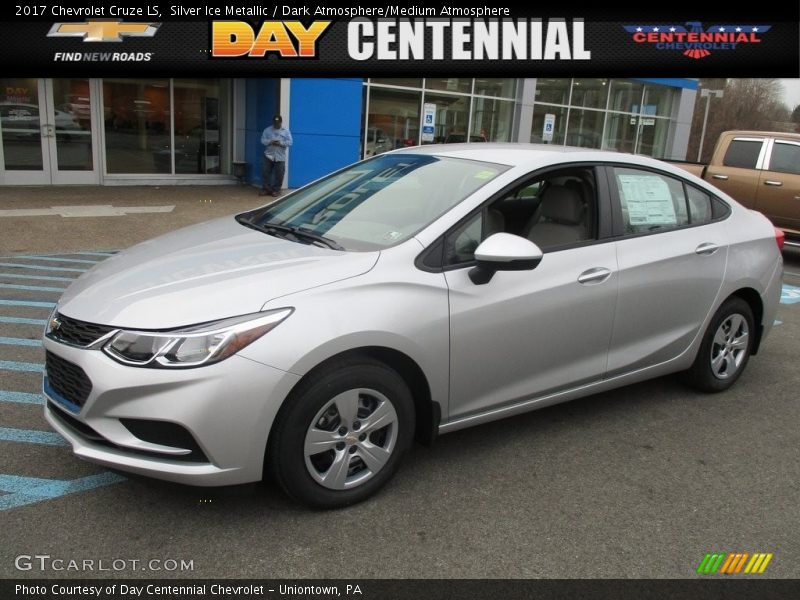 Silver Ice Metallic / Dark Atmosphere/Medium Atmosphere 2017 Chevrolet Cruze LS
