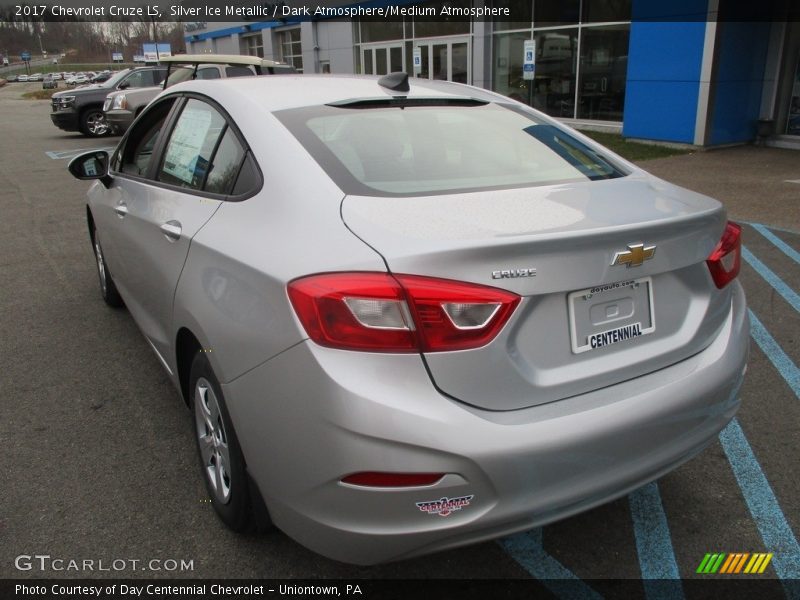 Silver Ice Metallic / Dark Atmosphere/Medium Atmosphere 2017 Chevrolet Cruze LS